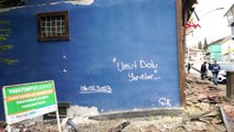 Depremlerin yıktığı Malatya'dan duvar yazıları! 
