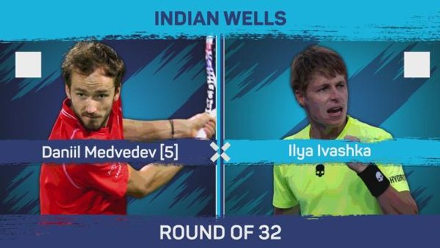 Medvedev beats Ivashka to advance to last 16 at Indian Wells