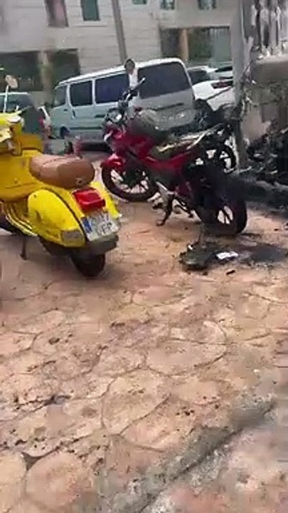 Incendio de motos en Las Palmas de Gran Canaria