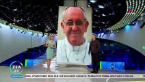 El papa Francisco ora en la plaza de San Pedro vacía