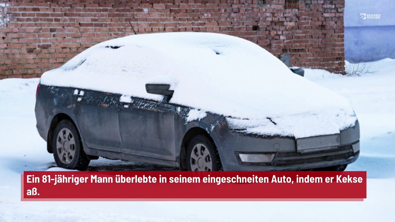 81-jähriger Mann überlebt Schneesturm 6 Tage im Auto