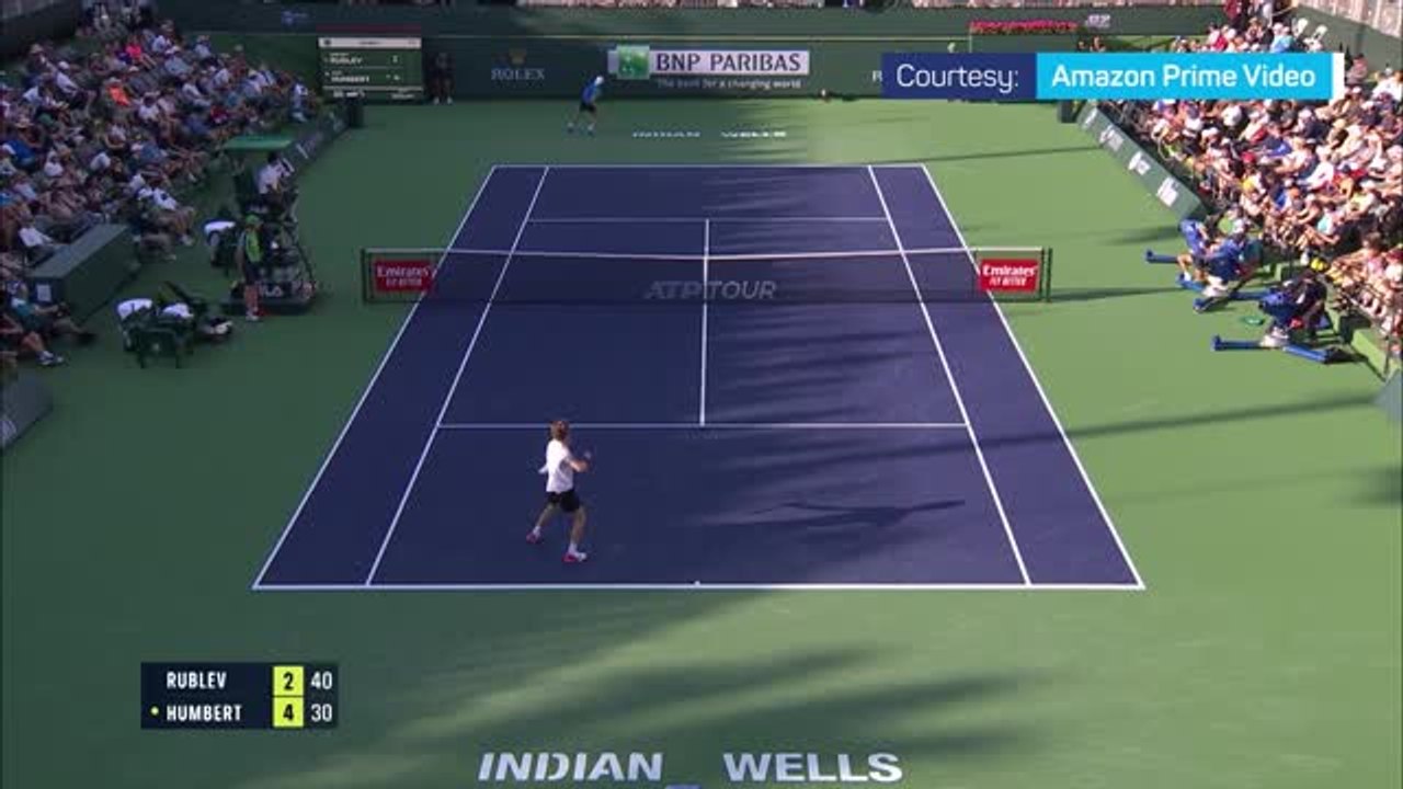 Rublev eases past Humbert at Indian Wells