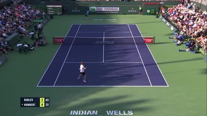 Rublev eases past Humbert at Indian Wells