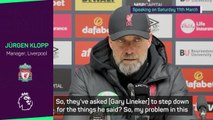 Klopp defends Lineker's right to express human rights issues