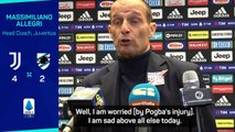 Allegri 'worried' by latest Pogba injury setback