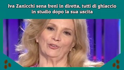 Iva Zanicchi sena freni in diretta, tutti di ghiaccio in studio dopo la sua uscita