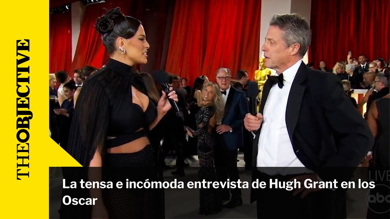 La tensa e incómoda entrevista de Hugh Grant en los Oscar