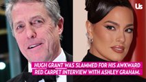 Hugh Grant Slammed as 'Painful' Oscars Red Carpet Interview Goes Viral