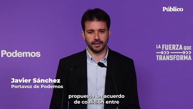 Podemos pide a Yolanda Díaz cerrar ya un acuerdo de coalición con Sumar que incluya primarias abiertas