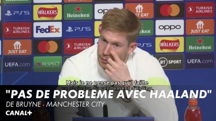 K.De Bruyne : "Pas de problème avec Haaland" - Ligue des Champions Man City / Leipzig