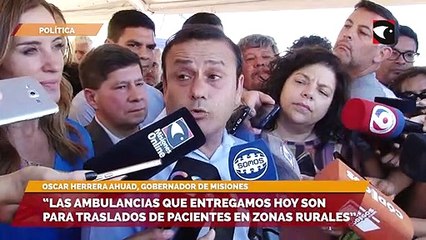 “Las ambulancias que entregamos hoy son para traslados de pacientes en zonas rurales”