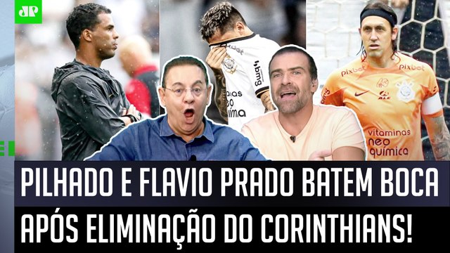 TRETA! É RIDÍCULO! VOCÊ É FROUXO! Pilhado e Flavio Prado BATEM BOCA após Corinthians x Ituano!