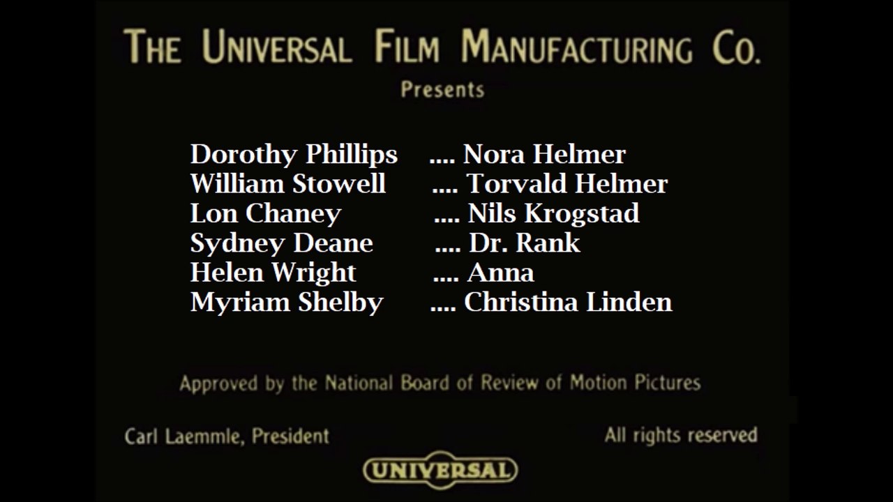 Lon Chaney - The Girl of the Night (1915)/ A Dolls House (1917) --- Lost Film Stills
