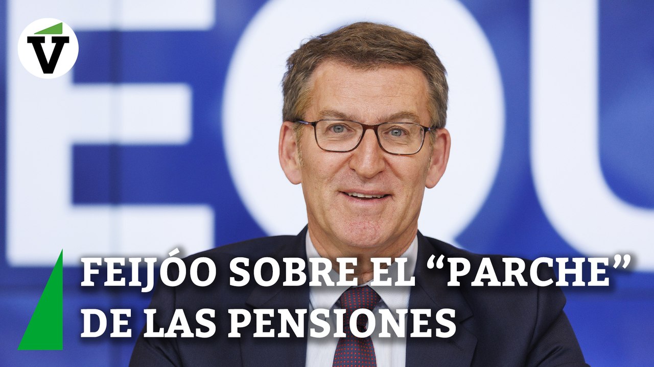 Feijóo califica de "parche" la "pseudorreforma" de las pensiones: "Se basa en mentiras"