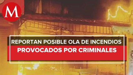 Presuntos criminales incendian mercado en Uruapan, Michoacán