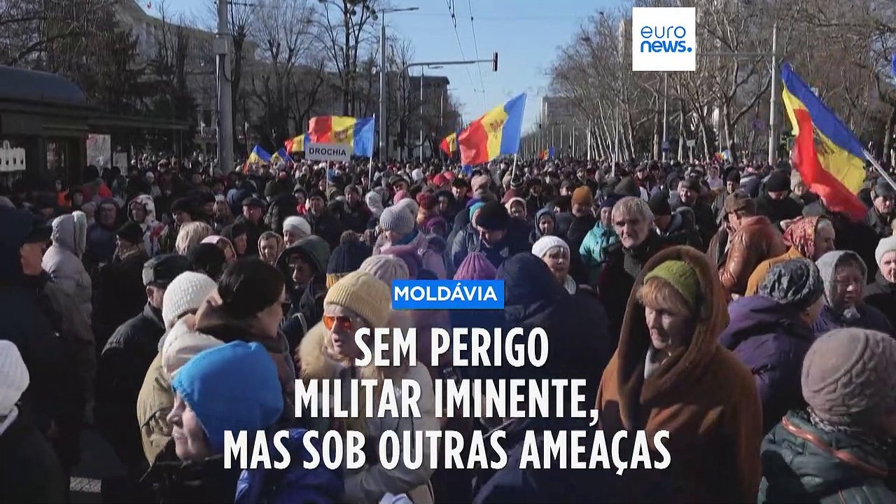 Moldávia sem perigo iminente de conflito militar mas sob ameaça russa ao Estado