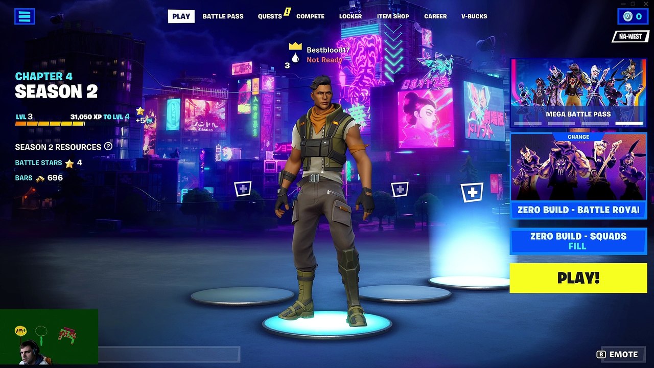In this video I will play season 1 of Fortnite  ep 1 try not to lose