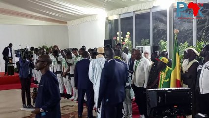 L'accueil des lionceaux Champions Can U20 aux Palais