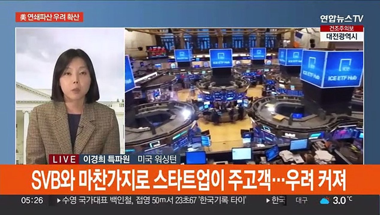 美 중소은행 주가 폭락…연쇄 파산 우려 확산