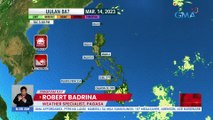 LPA, nagpapaulan sa malaking bahagi ng Mindanao; Huling bugso ng #Amihan, maaaring maramdaman ngayong linggo habang ang tag-init, posibleng pumasok sa mga susunod na linggo - Weather update today as of 6:07 a.m. (March 14, 2023)| UB