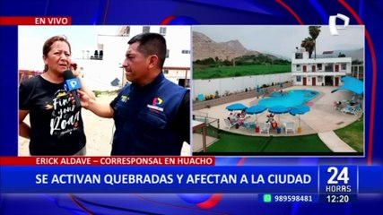 Huacho: huaico destruye muro de hotel y lo deja parcialmente bajo el lodo