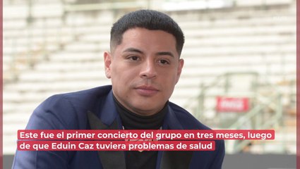 Eduin Caz manda mensaje a su ex en concierto: "ya perdóname, chiquitita"