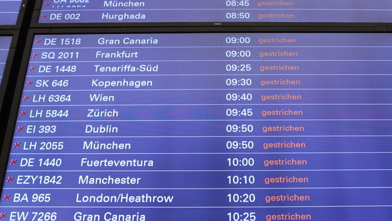 Warnstreiks an Flughäfen: So ist der Flugverkehr beeinträchtigt