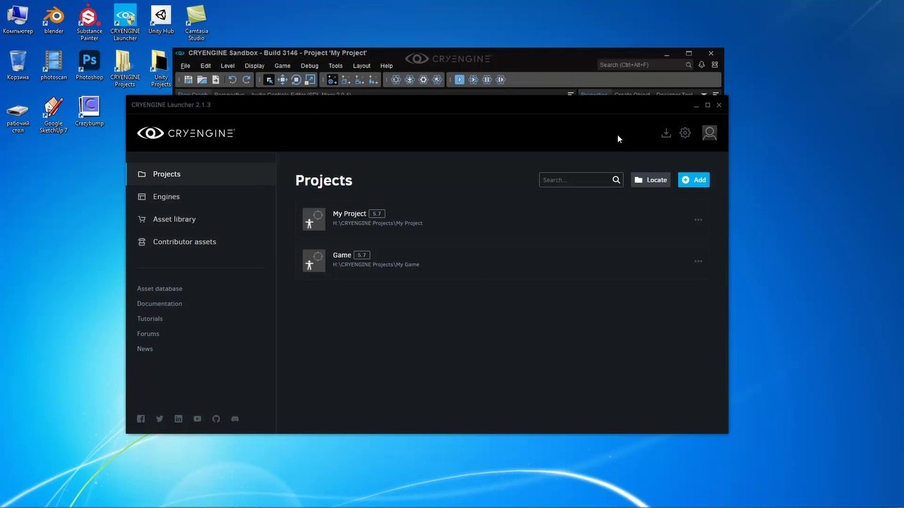 CryEngine 5.7.1 / Урок - Стартовое видео USM / Добавляем видео в игру
