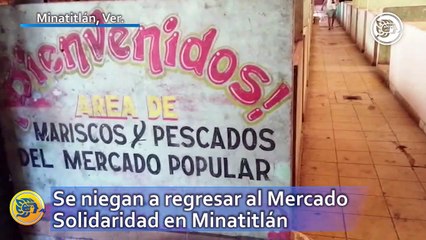 Se niegan a regresar al Mercado Solidaridad en Minatitlán; comerciantes invaden las calles