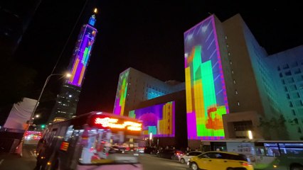 台灣燈會在台北-市政府光雕秀Taiwan Lantern Festival in Taipei - Municipal Government Light Sculpture Show 230218