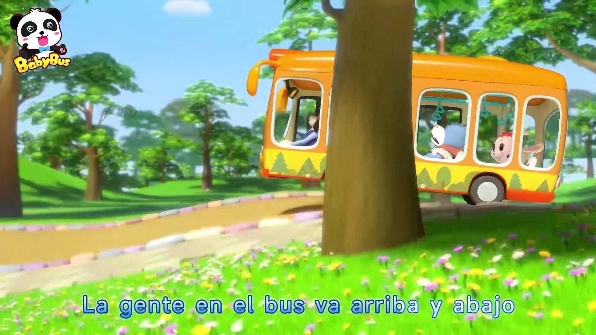 Las Ruedas del Bus | The Wheel on the Bus | Canciones Infantiles | BabyBus  en Español, image size:1920x1080