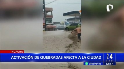 Huaura: varias quebradas se activan y provocan desborde de río en Sayán