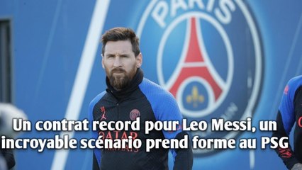 Un contrat record pour Leo Messi, un incroyable scénario prend forme au PSG.