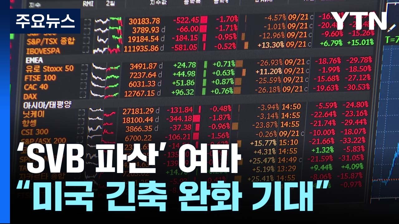 SVB 파산 여진..."높은 경각심 갖고 예의주시" / YTN