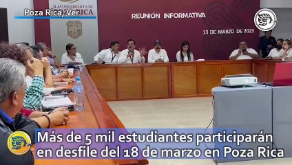 Más de 5 mil estudiantes participarán en desfile del 18 de marzo en Poza Rica