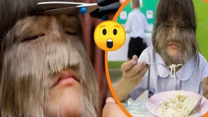 La fille la plus poilue du monde se rase le visage et voici à quoi elle ressemble !