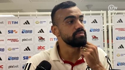 Fabrício Bruno comemora vantagem conquistada pelo Flamengo no segundo jogo da semifinal