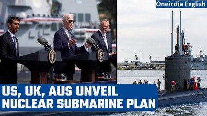 Descargar video: AUKUS Deal: US, UK and Australia unveil nuclear submarine plan | Oneindia News