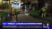 Document BFMTV - Des sociétés privées ramassent les poubelles dans un arrondissement touché par la grève à Paris
