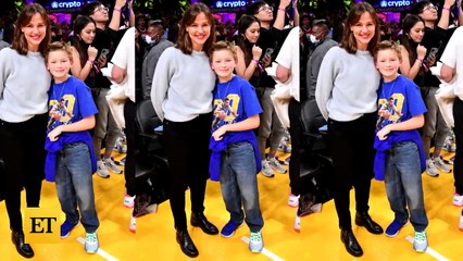 Jennifer Garner Takes Son Samuel to Lakers Game During RARE Outing