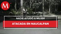 Hombre ataca a mujer en parque de Naucalpan; lo captan en video