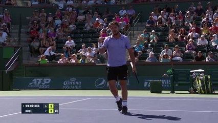 Indian Wells - Wawrinka se venge face à Rune