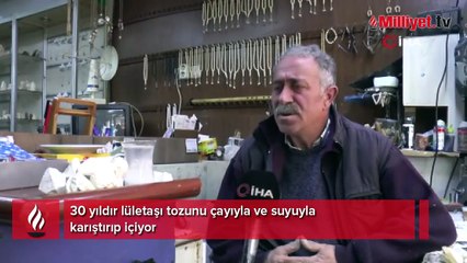 Çayına şeker yerine lületaşı atıyor: 'Çocuklarım ve eşim de kullanıyor'