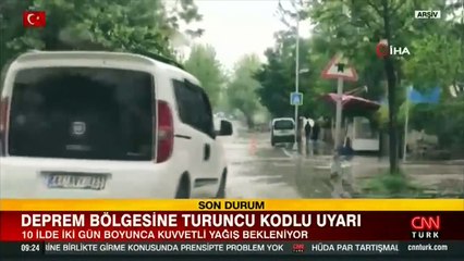 19 il için sarı ve turuncu kodlu uyarı
