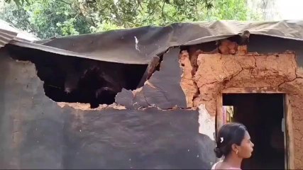 ঝাড়গ্রাম:ভয়ঙ্কর ঘটনা! বাড়ি ভেঙ্গে গুড়িয়ে দিল দলমার দাঁতাল!দেখুন ভিডিও