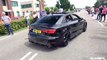 Tuning Cars Leaving Car Show- Audi R8- C63 AMG- M5 V10- Straight Pipes RS6 Avant- Huracan - More