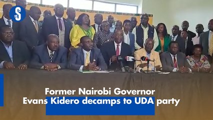 Former Nairobi Governor Evans Kidero decamps to UDA party