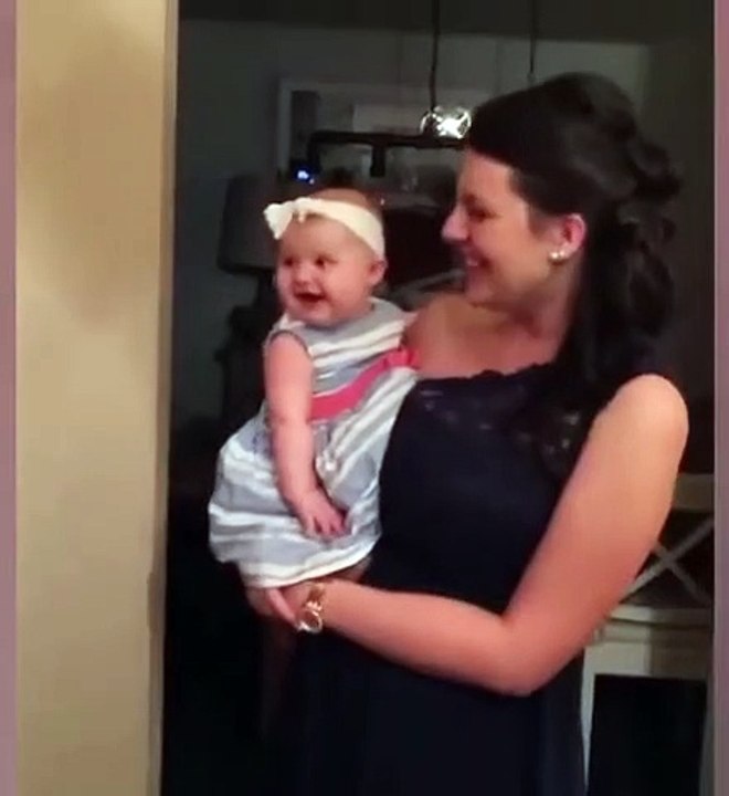 His aunt makes her niece laugh