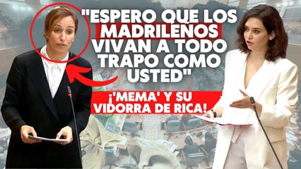 Ayuso noquea a ‘Mema’ al recordarle la ‘vidorra’ de rica que lleva