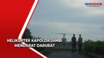 Helikopter yang Membawa Kapolda Jambi Mendarat Darurat di Sebuah Bukit di Kerinci